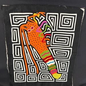 Vintage Kuna Panama MOLA Hand Stitched Art Textile Reverse Applique Technique A4